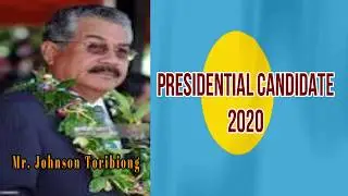 Candidate Johnson Toribiong for President 2020 (02/27/2020)