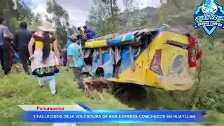  Accidente mortal en Pomabamba deja un saldo de fallecidos y heridos.