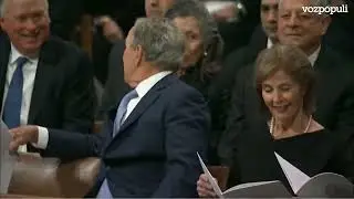 La conversación entre Obama y Trump al saludo de Bush: los momentos que dejó el funeral de Carter