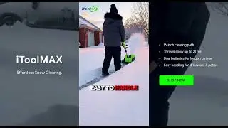 16&Prime; Electric Snow Shovel Plus with Dual Batteries &mdash; Powerful Snow Removal ❄️⚡