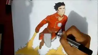 How to draw - General Iroh in Action -  The Legend of Korra Avatar 2 [Speed]