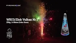 4K 💥 Zink - Vulkan Nr. 3 | Premium Silvesterfeuerwerk (F2)