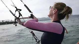 kitesurfing lessons in Mallorca, Anja