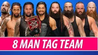 Roman Reigns & The Rock & The Usos vs. Braun Strowman & Bray Wyatt & Harper & Rowan (Wyatt Family)