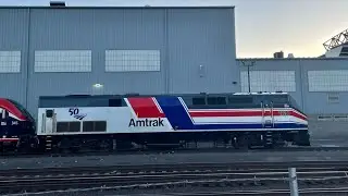 AMTK 160! (Amtrak 14 Switching to and from Coach Wye), and more; June 7th, 2025