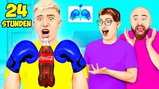 24 Stunden mit BOXHANDSCHUHEN Challenge !