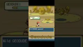 1st SHINY GEODUDE #shinypokemon #pokemonfirered #shinyhunting
