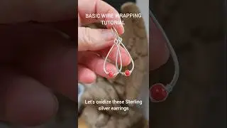 Wire wrapping - Oxidizing Silver with an egg