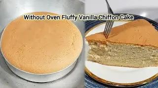 [No Oven] Fluffy Vanilla Chiffon Cake Recipe Sa Kawali Easy Without Oven Vanilla Chiffon Cake