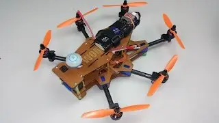 Wooden Mini Hexacopter HEXI 350 Naze 32 Cleanflight