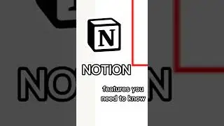 NOTION features you need to know || productivity app 🤯 || note taking app 📝||