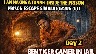 👀Day 2 I AM MAKING A TUNNEL INSIDE THE PRISON | PRISON ESCAPE SIMULATOR:DIG OUT🧑‍✈️👀🥄
