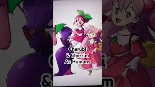 Cherubi & Cherrim As Humans 🍒 #pokemon #characterdesign
