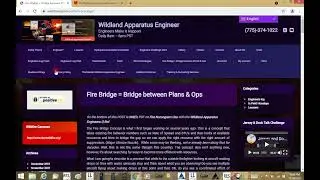 Wildland Apparatus Engineers. Fire Bridge zoom session info