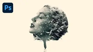 Easy DOUBLE EXPOSURE Effect in Photoshop - 3