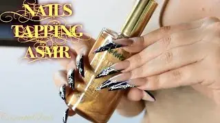 Long Nails Tapping on Melvita L'Or Bio Sparkling Oil ASMR | CosmeticSnob