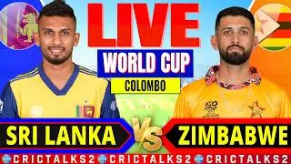 🔴 SL vs ZIM Live Match Today, T20 World Cup 2026, Last 16 Overs Cricket Live Scores, Commentary