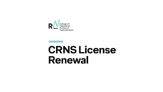 2026 CRNS License Renewal