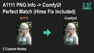 🟢 A1111 PNG Info to ComfyUI: Perfect Match + Hires Fix (ComfyUI Shortcut)