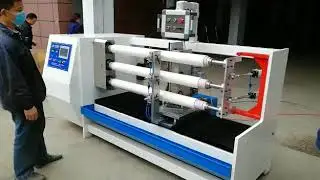 Three shaft auto gumtape cutting machine.