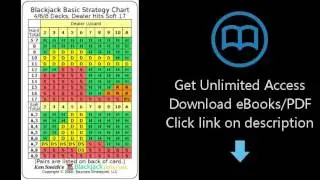 Blackjack Basic Strategy Chart: 4/6/8 Decks, Dealer Hits Soft 17