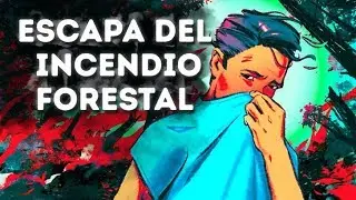 La única manera de salir de un incendio forestal