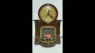 Restored 1950's Mastercrafters Fireplace clock (FP161)