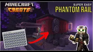 I Built a SUPER FAST Phantom Rail Farm in Minecraft Create Mod