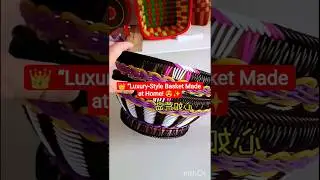 🌹 &ldquo;Elegant Basket Design Everyone Is Talking About! 💕🧺&rdquo;#youtube shorts #trending shorts #art #craft
