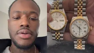 DC Young Fly Shows How Identical His Cheap Seiko Is To His Expensive Rolex🤔
