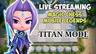 magic chess mobile legends.!! commander mini ling mode titan