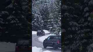 Curve on a Snowy Forest road #fun #funnyvideo #shortvideo #funny #follow #forest #hills