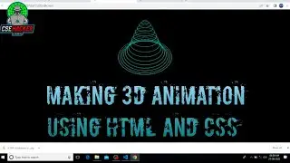 Making 3d animation using HTML and CSS //HTML and CSS project //