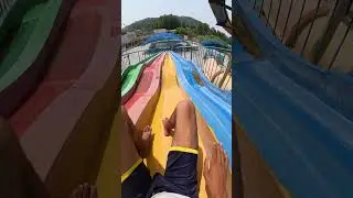 Waterslide parkour free running PoV 🥺#playground #shortslife