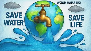 👉World water💦day poster drawing|save water💦save life drawing|save earth🌍drawing|water conservation👈