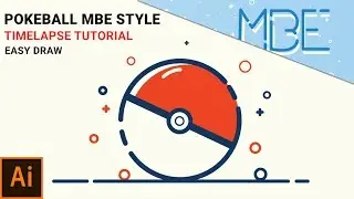 Illustrator Tutorial MBE Style - 2 -  Pokeball MBE Style