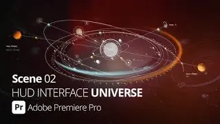Premiere Pro Template: HUD Interface Universe