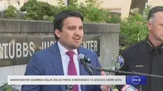 Akron Mayor Shammas Malik discusses crime data from first half of 2025