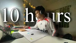 10 Hours Study with Me (60/10) | Interacting during breaks, Pomodoro | #neet2025
