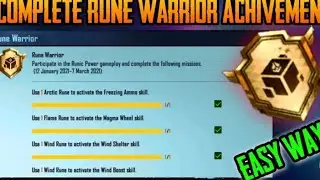 HOW TO COMPLETE RUNE WARRIOR ACHIEVEMENT | PUBG MOBILE NEW ACHIVEMENT | #nishok,#pubg
