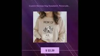 Custom Bernese Dog Sweatshirt, Personalized Mountain Dog Dad Crewneck, Funny Dog Owner Shirt, Bad...