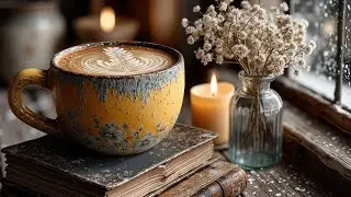 Cozy Coffee Piano Jazz for Winter Mornings ~ Calm Relaxing Study Focus Music