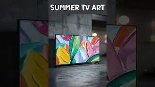 #shorts #frametvart Vibrant Floral Leaves Abstract Modern Colorful Contemporary Summer Frame TV Art