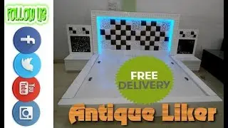 Hardwoodply Bedset in White Deco paint @ Antique liker