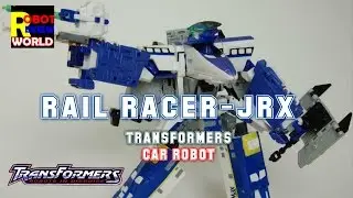 JRX - RAILRACER toy review TRANSFORMERS CAR ROBOT toy review by robot review world