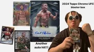 Topps chrome UFC 2024 blaster/ value box rip ( Caio Borralho auto hit!!!!!)
