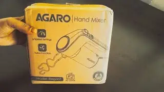AGARO Hand Mixer | for Mixing, Whisking, Beating | 6 Speed Settings | Turbo Function,