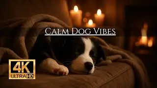 Dogs & Pet Calming Music | Ambience to Relax Pets | 4k Video & Soft Music | Ease Stress