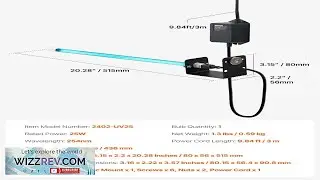 VEVOR HVAC Air Purifier 25W 17inch UV UVC Light Coil Cleaner