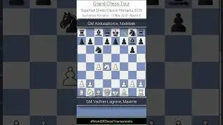 GM Maxime Vachier-Lagrave vs GM Nodirbek A. | GCT Superbet Chess Classic Romania 2025 | Round 6